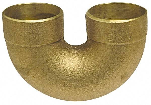 NIBCO - 2 x 1-1/2", Cast Copper Drain, Waste & Vent Pipe Return Bend - C x C - USA Tool & Supply