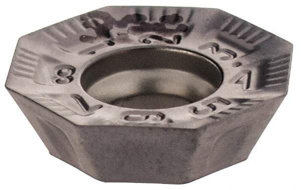 Iscar - OFMT05T305 76 Grade IC928 Carbide Milling Insert - TiAlN Finish, 0.1575" Thick, 1/2" Inscribed Circle, 0.6mm Corner Radius - USA Tool & Supply