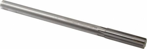 Made in USA - 0.615" Carbide-Tipped 6 Flute Chucking Reamer - Straight Flute, 9/16" Straight Shank, 2-1/4" Flute Length, 9" OAL - USA Tool & Supply