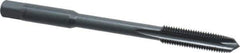 Kennametal - 5/16-24 UNF 3 Flute H3 Oxide Finish High Speed Steel Spiral Point Extension Tap - Plug Chamfer, 4" OAL, 3B Class of Fit - Exact Industrial Supply