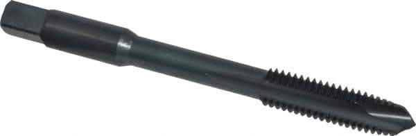 Kennametal - 3/8-16 UNC 3 Flute H3 Oxide Finish High Speed Steel Spiral Point Extension Tap - Plug Chamfer, 4" OAL, 3B Class of Fit - Exact Industrial Supply