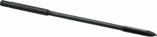 Kennametal - M4x0.70 Metric Coarse 2 Flute D4 Oxide Finish High Speed Steel Spiral Point Extension Tap - Plug Chamfer, 4" OAL, 6H Class of Fit - USA Tool & Supply