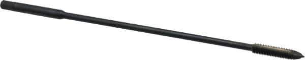 Kennametal - #10-32 UNF 2 Flute H3 Oxide Finish High Speed Steel Spiral Point Extension Tap - Plug Chamfer, 6" OAL, 2B/3B Class of Fit - USA Tool & Supply