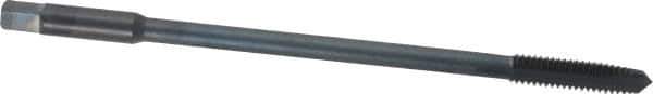 Kennametal - 5/16-18 UNC 3 Flute H3 Oxide Finish High Speed Steel Spiral Point Extension Tap - Plug Chamfer, 6" OAL, 3B Class of Fit - USA Tool & Supply