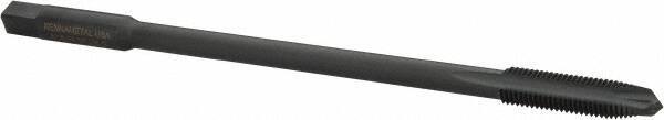 Kennametal - 5/16-24 UNF 3 Flute H3 Oxide Finish High Speed Steel Spiral Point Extension Tap - Plug Chamfer, 6" OAL, 3B Class of Fit - USA Tool & Supply