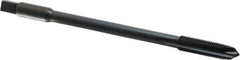 Kennametal - 3/8-24 UNF 3 Flute H3 Oxide Finish High Speed Steel Spiral Point Extension Tap - Plug Chamfer, 6" OAL, 3B Class of Fit - USA Tool & Supply