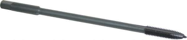 Kennametal - M8x1.25 Metric Coarse 2 Flute D5 Oxide Finish High Speed Steel Spiral Point Extension Tap - Plug Chamfer, 6" OAL, 6H Class of Fit - USA Tool & Supply