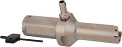 Seco - 2.598" Max Drill Depth, 2xD, 33mm Diam, Indexable Insert Drill - 2 Inserts, 1-1/2" Shank Diam, Straight Shank - USA Tool & Supply