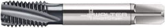 Walter-Prototyp - 7/8-14 UNF 4 Flute 3B Modified Bottoming Spiral Flute Tap - Cobalt, TiCN Finish, 4-11/16" OAL, Right Hand Flute, Right Hand Thread, Series A2345606 - USA Tool & Supply