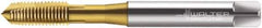 Walter-Prototyp - M8x1.25 Metric, 3 Flute, TiN Finish, Cobalt Spiral Point Tap - Plug Chamfer, Right Hand Thread, 90mm OAL, 18mm Thread Length, 8mm Shank Diam, 7G Class of Fit, Series P2034005 - Exact Industrial Supply