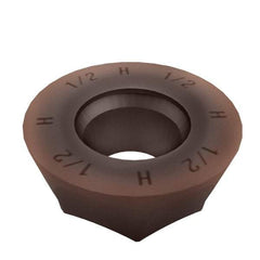 Sumitomo - QPMT4312 H Grade ACP300 Carbide Milling Insert - TiAlN/AlCrN Finish, 3/16" Thick, 1/2" Inscribed Circle - USA Tool & Supply