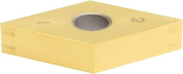 Sumitomo - 4NC-DNGA432 Grade BNC300 PCBN Turning Insert - TiN Finish, 55° Diamond, 1/2" Inscr Circle, 3/16" Thick, 1/32" Corner Radius - USA Tool & Supply