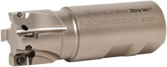 Walter - 1-1/2" Cut Diam, 11mm Max Depth of Cut, 1-1/4" Shank Diam, 3.698" OAL, Indexable Square Shoulder End Mill - AD.T 1204.. Inserts, Weldon Shank, 90° Lead Angle - USA Tool & Supply