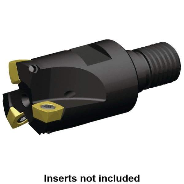 Kennametal - 1" Cutting Diam, Modular Connection Indexable Copy End Mill - 2 Inserts, XDLT0904 Insert, A7792VXD09SA1.0Z2R1.4 Toolholder - USA Tool & Supply