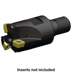 Kennametal - 1" Cutting Diam, Modular Connection Indexable Copy End Mill - 2 Inserts, XDLT0904 Insert, A7792VXD09SA1.0Z2R1.4 Toolholder - USA Tool & Supply