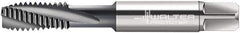 Walter-Prototyp - #12-28 UNF 3 Flute 3B Modified Bottoming Spiral Flute Tap - Cobalt, Nitride Finish, 2-3/8" OAL, Right Hand Flute, Right Hand Thread, Series A23406 - Exact Industrial Supply
