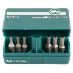 Security Hex Bit PokitPak Inch Set Includes: 3/32, 7/64, 1/8, 9/64, 5/32, 3/16 - USA Tool & Supply