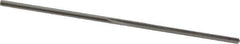 Made in USA - 0.0385" High Speed Steel 3 Flute Chucking Reamer - Straight Flute, 0.038" Straight Shank, 1/2" Flute Length, 1-1/2" OAL - USA Tool & Supply
