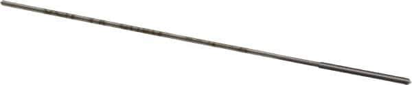 Made in USA - 0.0405" High Speed Steel 4 Flute Chucking Reamer - Straight Flute, 0.039" Straight Shank, 1/2" Flute Length, 2-1/2" OAL - USA Tool & Supply