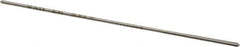 Made in USA - 0.0415" High Speed Steel 4 Flute Chucking Reamer - Straight Flute, 0.039" Straight Shank, 1/2" Flute Length, 2-1/2" OAL - USA Tool & Supply