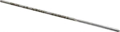 Made in USA - 0.0545" High Speed Steel 4 Flute Chucking Reamer - Straight Flute, 0.051" Straight Shank, 1/2" Flute Length, 2-1/2" OAL - USA Tool & Supply