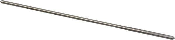 Made in USA - 0.0665" High Speed Steel 4 Flute Chucking Reamer - Straight Flute, 0.0585" Straight Shank, 1/2" Flute Length, 3" OAL - USA Tool & Supply