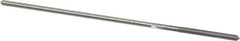 Made in USA - 0.0745" High Speed Steel 4 Flute Chucking Reamer - Straight Flute, 0.066" Straight Shank, 3/4" Flute Length, 3" OAL - USA Tool & Supply