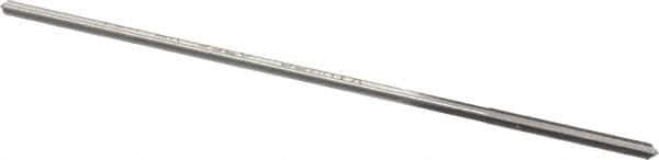 Made in USA - 0.0755" High Speed Steel 4 Flute Chucking Reamer - Straight Flute, 0.066" Straight Shank, 3/4" Flute Length, 3" OAL - USA Tool & Supply