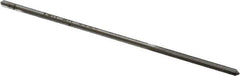 Made in USA - 0.079" High Speed Steel 4 Flute Chucking Reamer - Straight Flute, 0.072" Straight Shank, 3/4" Flute Length, 3" OAL - USA Tool & Supply