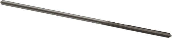 Made in USA - 0.0915" High Speed Steel 4 Flute Chucking Reamer - Straight Flute, 0.081" Straight Shank, 3/4" Flute Length, 3" OAL - USA Tool & Supply