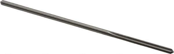 Made in USA - 0.093" High Speed Steel 4 Flute Chucking Reamer - Straight Flute, 0.081" Straight Shank, 3/4" Flute Length, 3" OAL - USA Tool & Supply