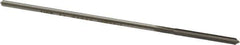 Made in USA - 0.101" High Speed Steel 4 Flute Chucking Reamer - Straight Flute, 0.0928" Straight Shank, 7/8" Flute Length, 3-1/2" OAL - USA Tool & Supply