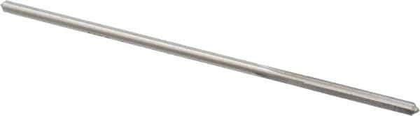 Made in USA - 0.1075" High Speed Steel 4 Flute Chucking Reamer - Straight Flute, 0.103" Straight Shank, 7/8" Flute Length, 3-1/2" OAL - USA Tool & Supply