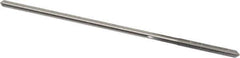 Made in USA - 0.1105" High Speed Steel 4 Flute Chucking Reamer - Straight Flute, 0.103" Straight Shank, 7/8" Flute Length, 3-1/2" OAL - USA Tool & Supply