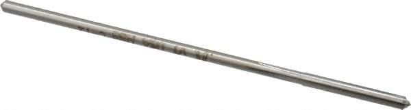 Made in USA - 0.112" High Speed Steel 4 Flute Chucking Reamer - Straight Flute, 0.1055" Straight Shank, 7/8" Flute Length, 3-1/2" OAL - USA Tool & Supply