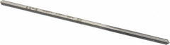 Made in USA - 0.114" High Speed Steel 4 Flute Chucking Reamer - Straight Flute, 0.1055" Straight Shank, 7/8" Flute Length, 3-1/2" OAL - USA Tool & Supply