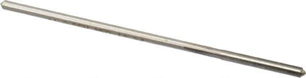 Made in USA - 0.1165" High Speed Steel 4 Flute Chucking Reamer - Straight Flute, 0.112" Straight Shank, 7/8" Flute Length, 3-1/2" OAL - USA Tool & Supply