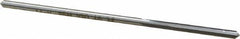 Made in USA - 0.122" High Speed Steel 4 Flute Chucking Reamer - Straight Flute, 0.112" Straight Shank, 7/8" Flute Length, 3-1/2" OAL - USA Tool & Supply