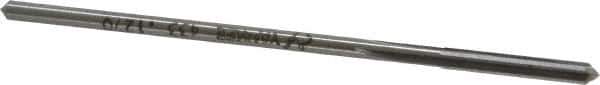 Made in USA - 0.127" High Speed Steel 4 Flute Chucking Reamer - Straight Flute, 0.119" Straight Shank, 7/8" Flute Length, 3-1/2" OAL - USA Tool & Supply