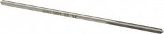 Made in USA - 0.129" High Speed Steel 4 Flute Chucking Reamer - USA Tool & Supply