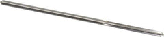Made in USA - 0.1295" High Speed Steel 4 Flute Chucking Reamer - Straight Flute, 0.119" Straight Shank, 7/8" Flute Length, 3-1/2" OAL - USA Tool & Supply