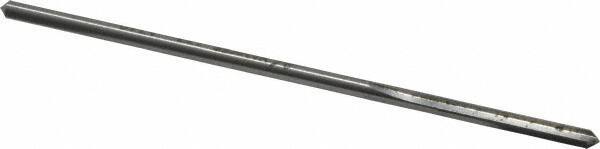 Made in USA - 0.134" High Speed Steel 4 Flute Chucking Reamer - Straight Flute, 0.119" Straight Shank, 7/8" Flute Length, 3-1/2" OAL - USA Tool & Supply