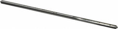 Made in USA - 0.134" High Speed Steel 4 Flute Chucking Reamer - Straight Flute, 0.119" Straight Shank, 7/8" Flute Length, 3-1/2" OAL - USA Tool & Supply