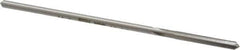 Made in USA - 0.1345" High Speed Steel 4 Flute Chucking Reamer - Straight Flute, 0.119" Straight Shank, 7/8" Flute Length, 3-1/2" OAL - USA Tool & Supply