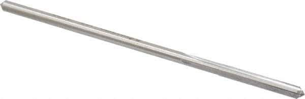 Made in USA - 0.153" High Speed Steel 4 Flute Chucking Reamer - Straight Flute, 0.146" Straight Shank, 1" Flute Length, 4" OAL - USA Tool & Supply