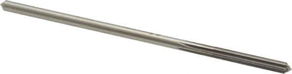 Made in USA - 5/32" High Speed Steel 4 Flute Chucking Reamer - Straight Flute, 0.151" Straight Shank, 1" Flute Length, 4" OAL - USA Tool & Supply