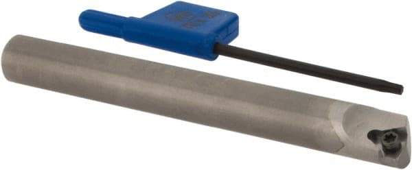Iscar - MGSI, Left Hand Cut, 8mm Shank Width, Neutral Rake Indexable Turning Toolholder - 72mm OAL, IR; WB.T 52.. Insert Compatibility, Series Isoturn - USA Tool & Supply