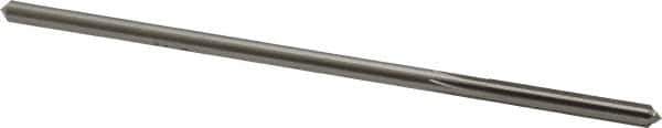 Made in USA - 0.1605" High Speed Steel 6 Flute Chucking Reamer - Straight Flute, 0.153" Straight Shank, 1-1/8" Flute Length, 4-1/2" OAL - USA Tool & Supply