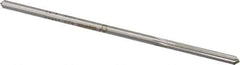 Made in USA - 0.1615" High Speed Steel 6 Flute Chucking Reamer - Straight Flute, 0.153" Straight Shank, 1-1/8" Flute Length, 4-1/2" OAL - USA Tool & Supply