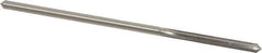 Made in USA - 0.1625" High Speed Steel 6 Flute Chucking Reamer - Straight Flute, 0.153" Straight Shank, 1-1/8" Flute Length, 4-1/2" OAL - USA Tool & Supply